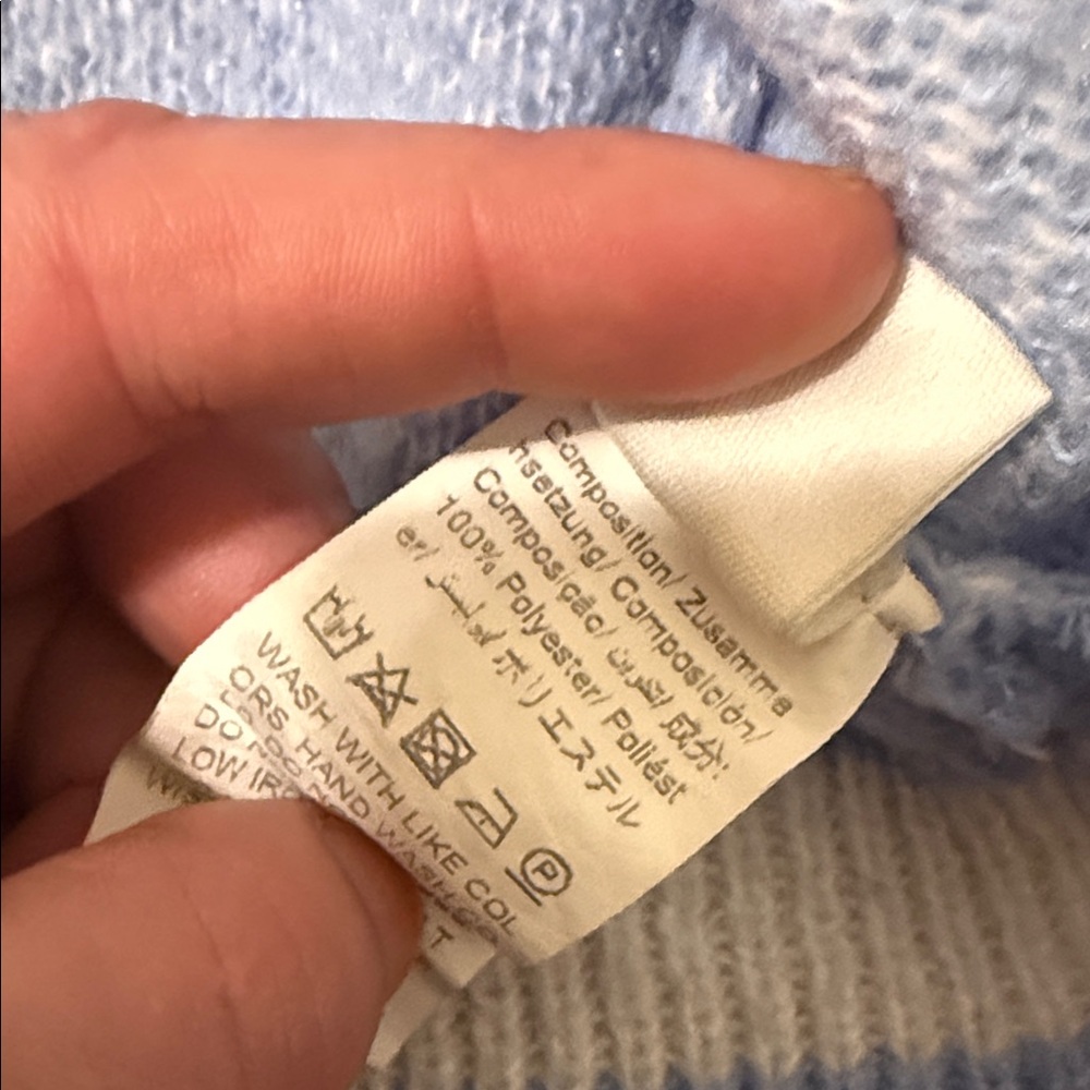 Blue Cloud Patterned Women's Sweater - image 4